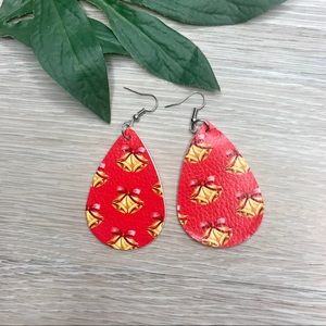 Gold Bells Christmas Earrings